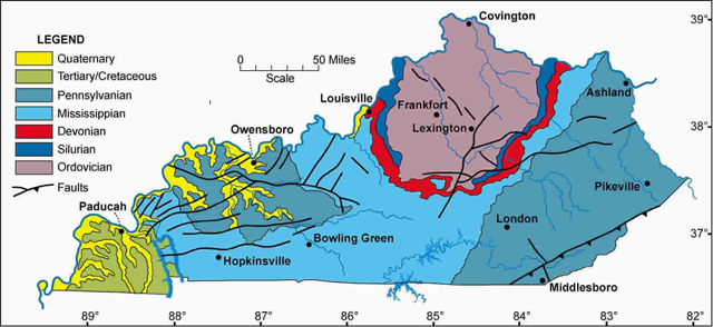 Geology Of Kentucky Kentucky Geological Survey Site