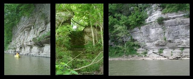 Exposures of High Bridge along Kentucky River