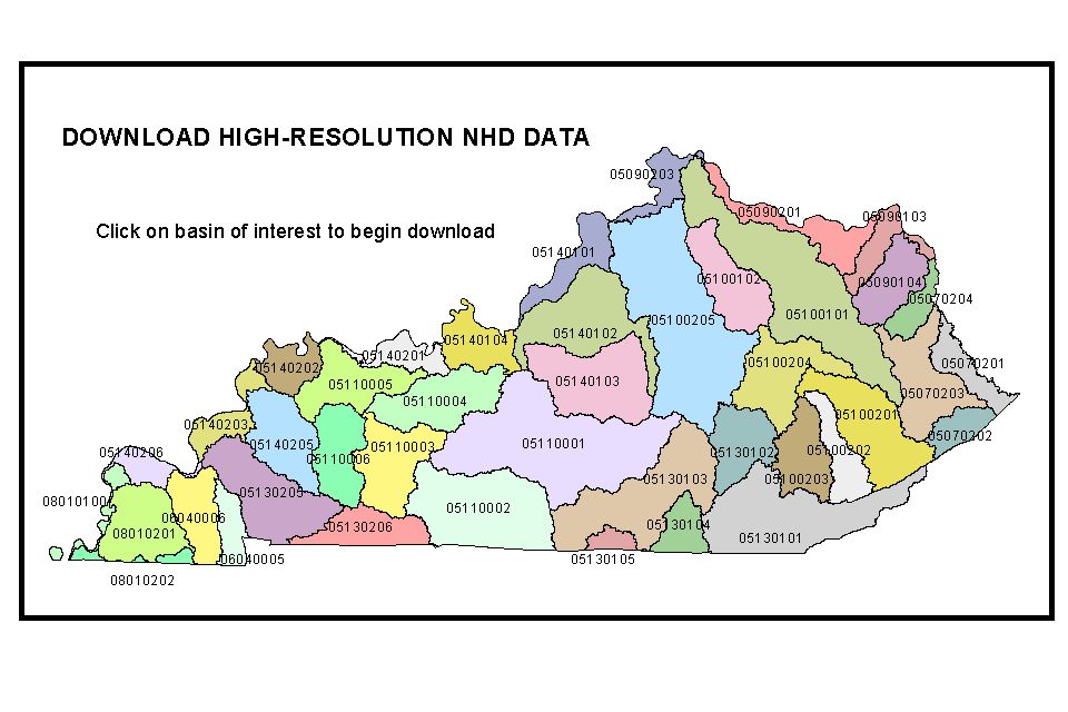 Download Statewide Shapefile of 24k Streams (107Mb)