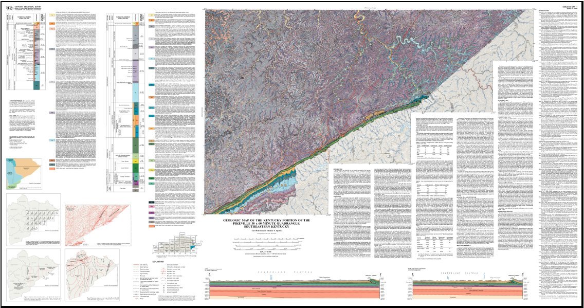 1:100,000 Scale Geological Map Series, Kentucky Geological Survey