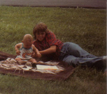 Beth and Cindy July of 1984